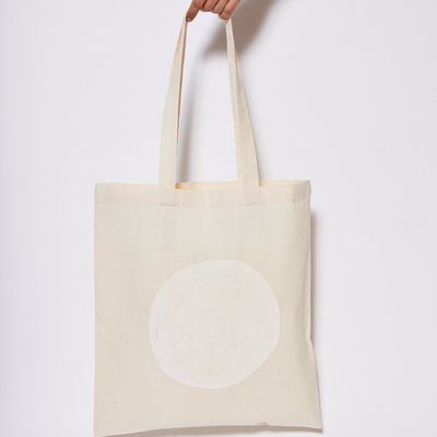 Reusable Calico Tote Bag - Chalk eclipse-Every Sunday