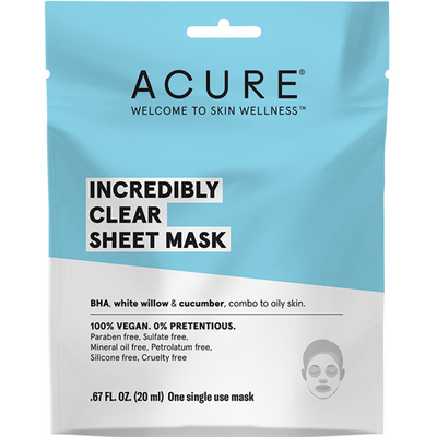 ACURE Incredibly Clear Sheet Mask-Every Sunday