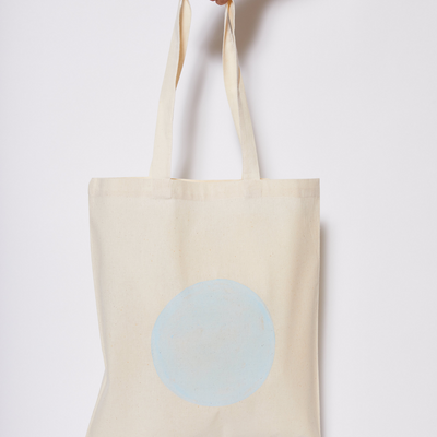 Reusable Calico Tote Bag - Pale Blue eclipse-Every Sunday