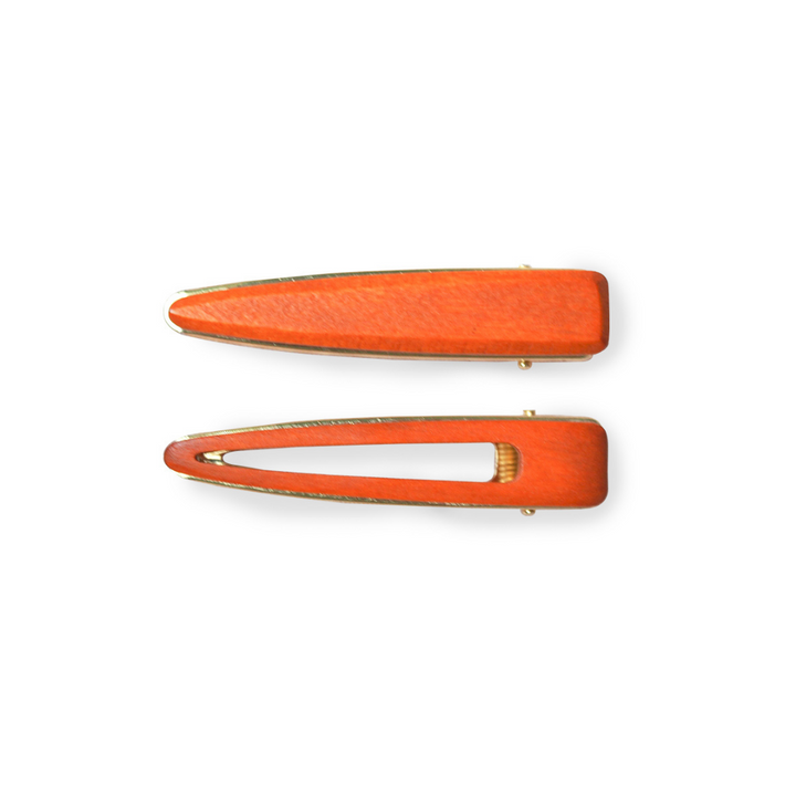 Wooden Hair Clips (2pcs)