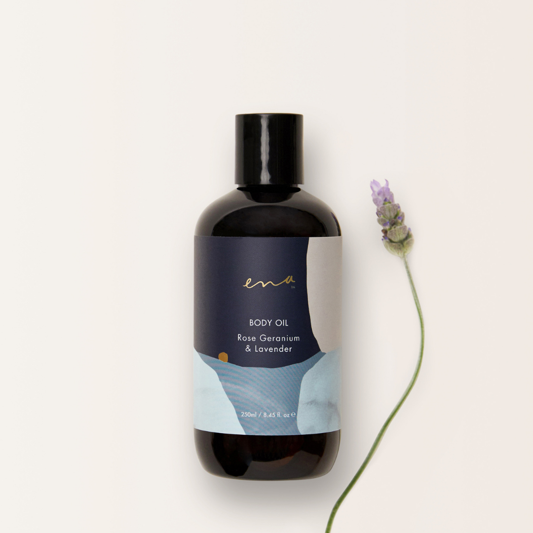 Body Oil 250mL - Rose Geranium &amp; Lavender