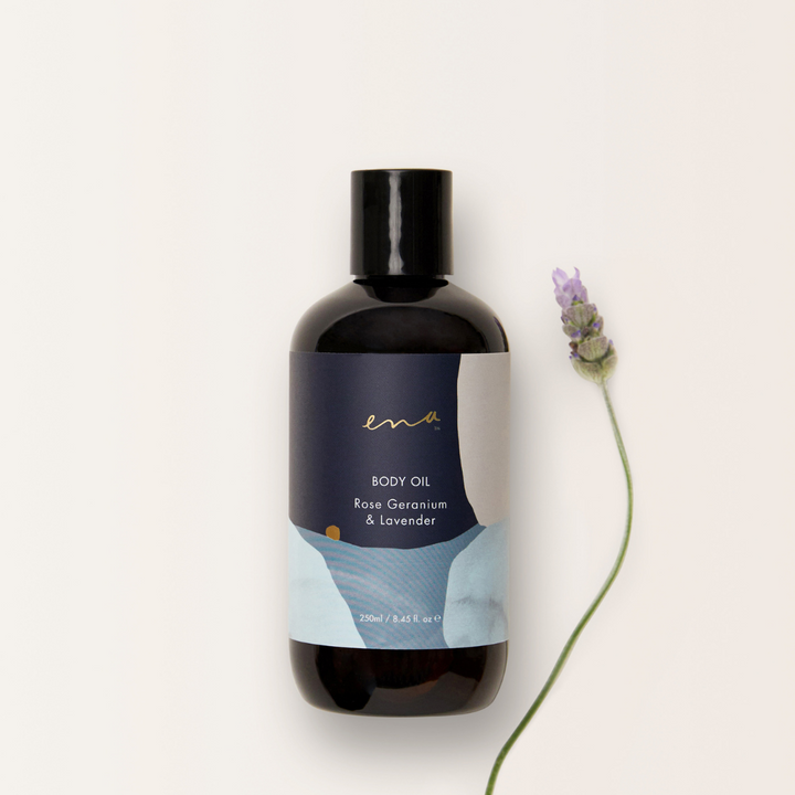 Body Oil 250mL - Rose Geranium &amp; Lavender