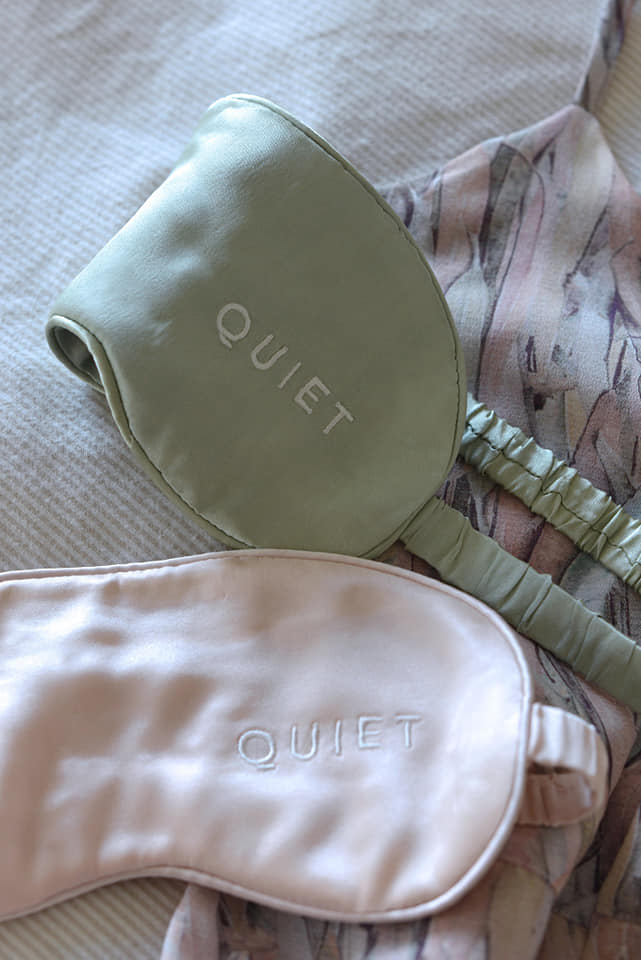 Hand-dyed 100% silk eye masks-Every Sunday