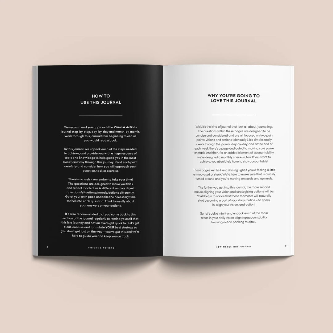 Visions &amp; Actions Journal