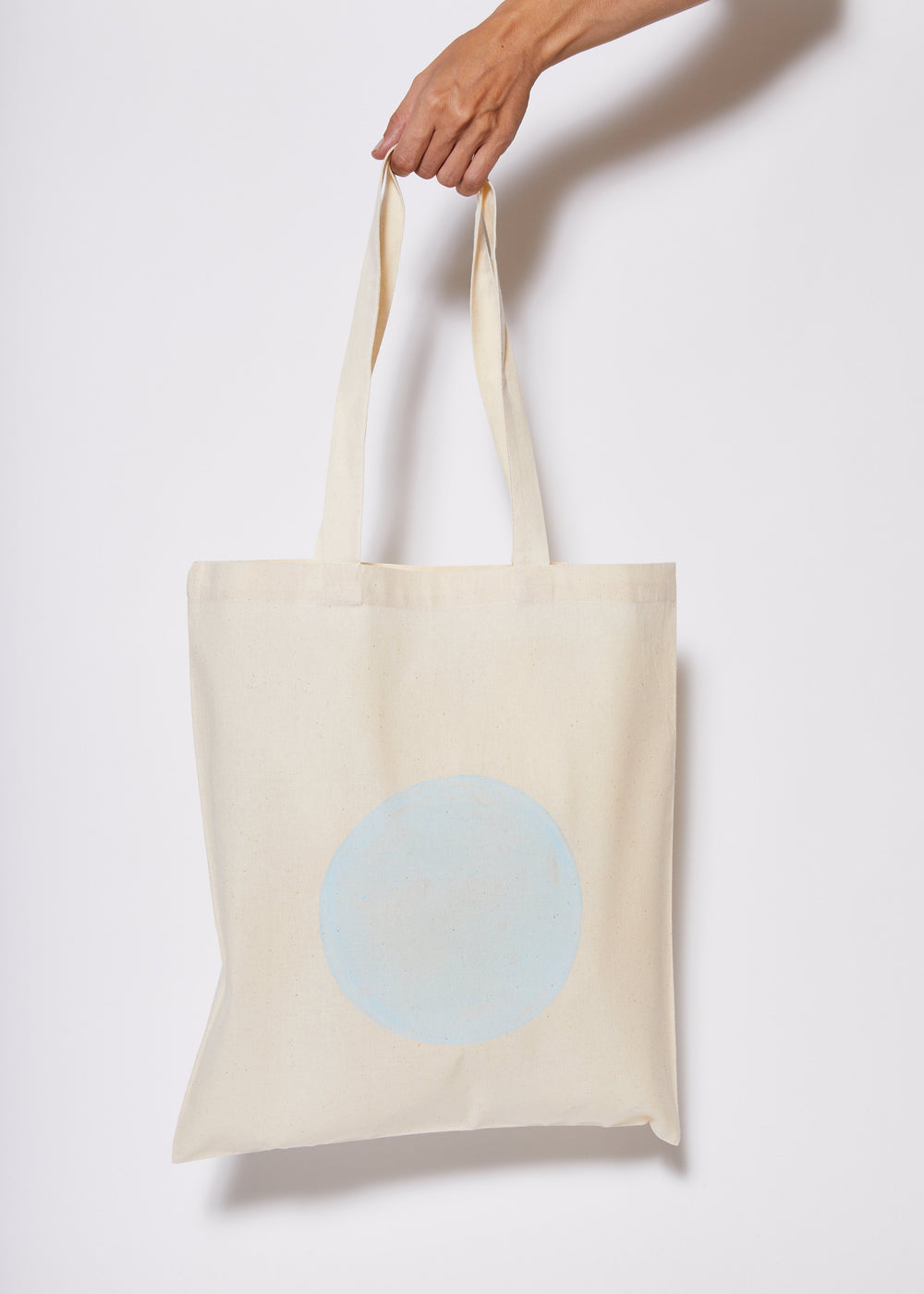 Reusable Calico Tote Bag - Pale Blue eclipse-Every Sunday