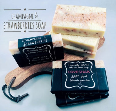Champagne & Strawberries Soap Bar-Soap-Every Sunday